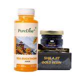 Sea Buckthorn Juice + Shilajit Gold Resin (20GM)