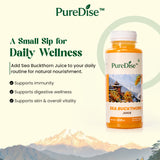 Sea Buckthorn Juice - Omega 3, 6, 7 & 9 with 190+ Bioactive Nutrients