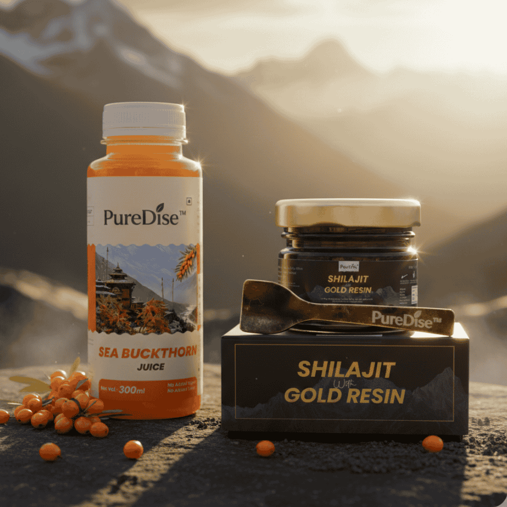 Sea Buckthorn Juice + Shilajit Gold Resin (20GM)