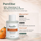 10% Vitamin C Face Serum with 2% Niacinamide and Bakuchiol