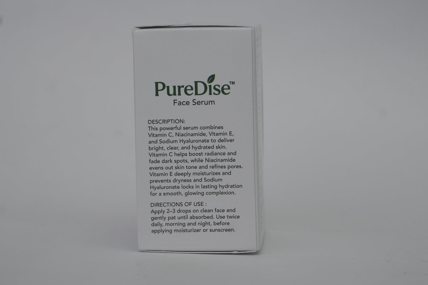 Puredise 10% Vitamin C Face Serum with 2% Niacinamide and Bakuchiol | For Glowing Skin & Evens Skin Tone