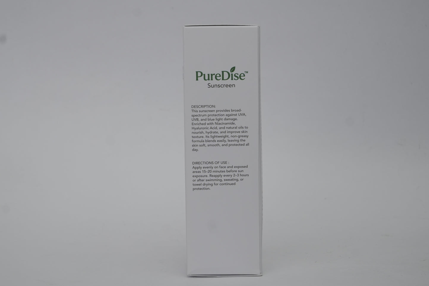 Puredise Sunscreen SPF 50 PA ++++ | Dermatologically Tested