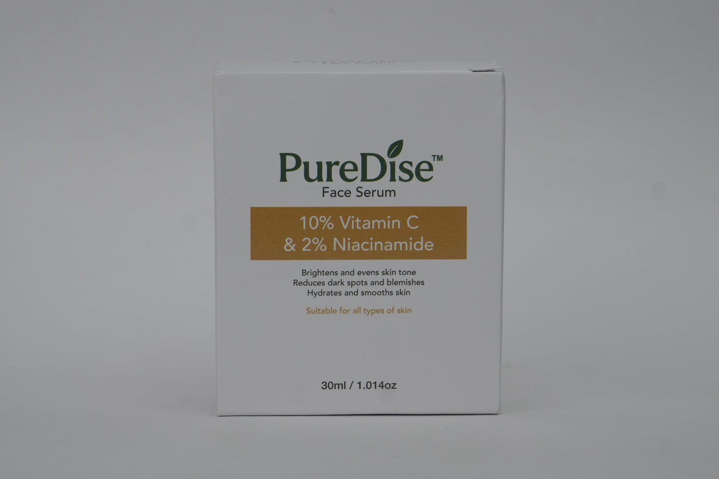Puredise 10% Vitamin C Face Serum with 2% Niacinamide and Bakuchiol | For Glowing Skin & Evens Skin Tone